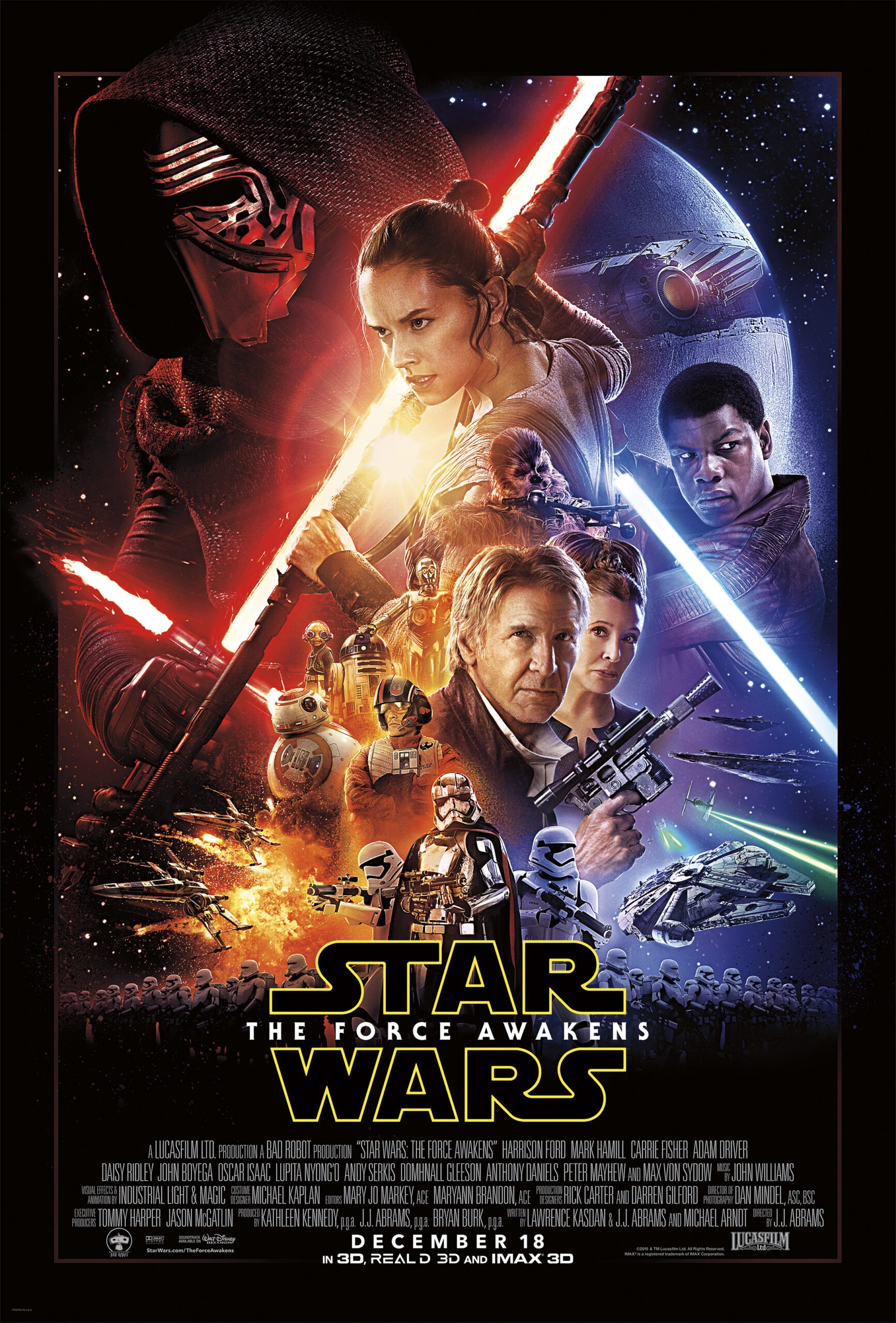 Movie poster for Star Wars: Episode VII - The Force Awakens