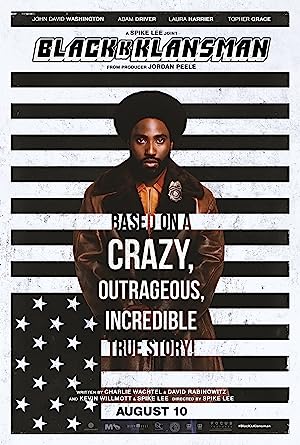 Poster of BlacKkKlansman