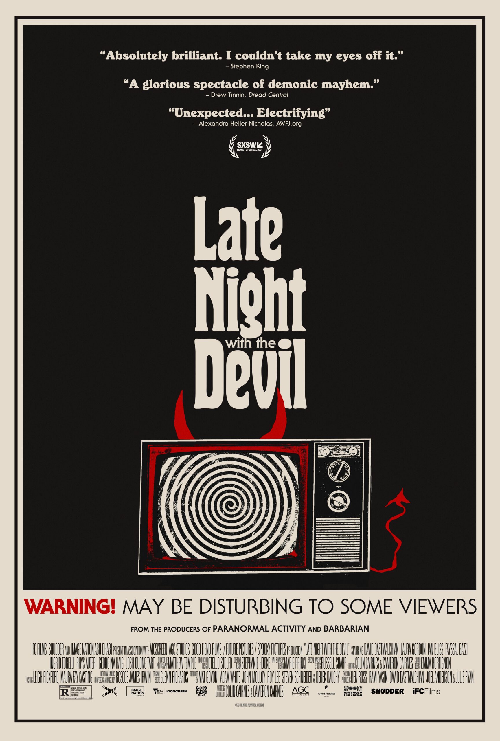 Movie poster for Late Night with the Devil