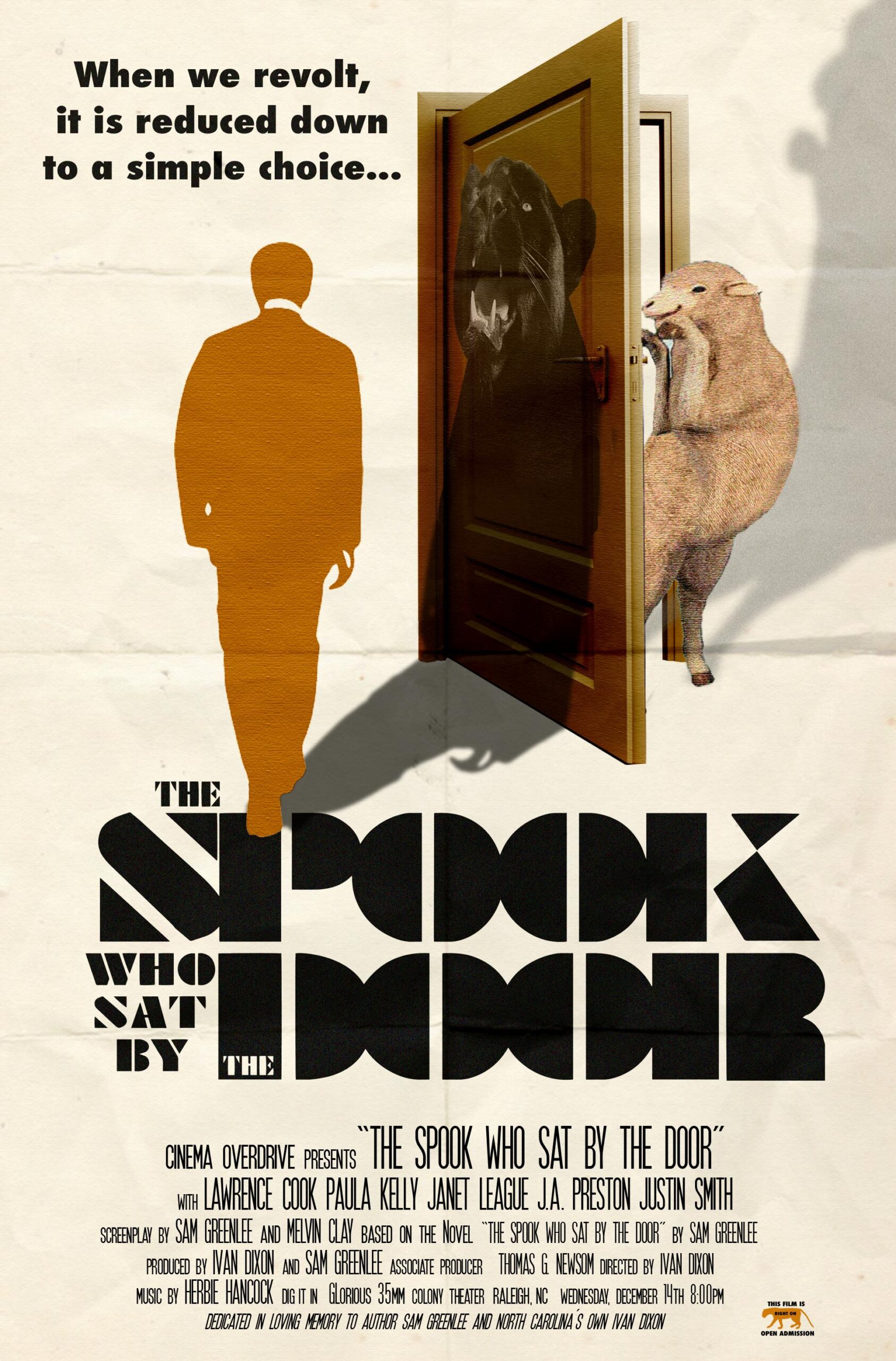 Movie poster for "The Spook Who Sat by the Door"