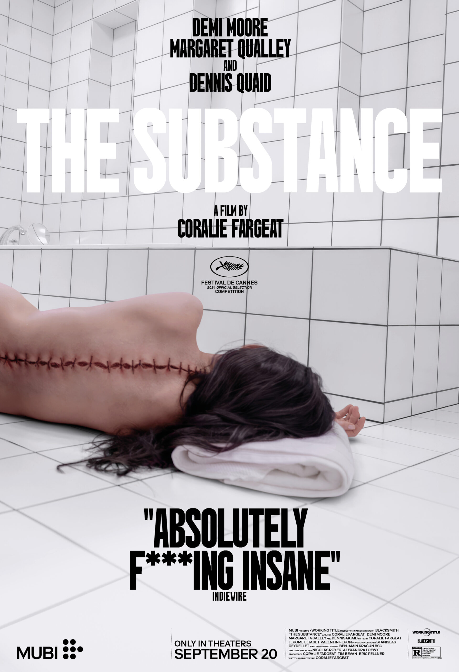 Movie poster for "The Substance"