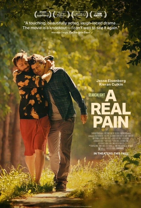 Movie poster for "A Real Pain'