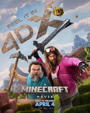 Movie poster for "A Minecraft Movie"