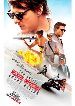 Movie poster for "Mission: Impossible - Rogue Nation"
