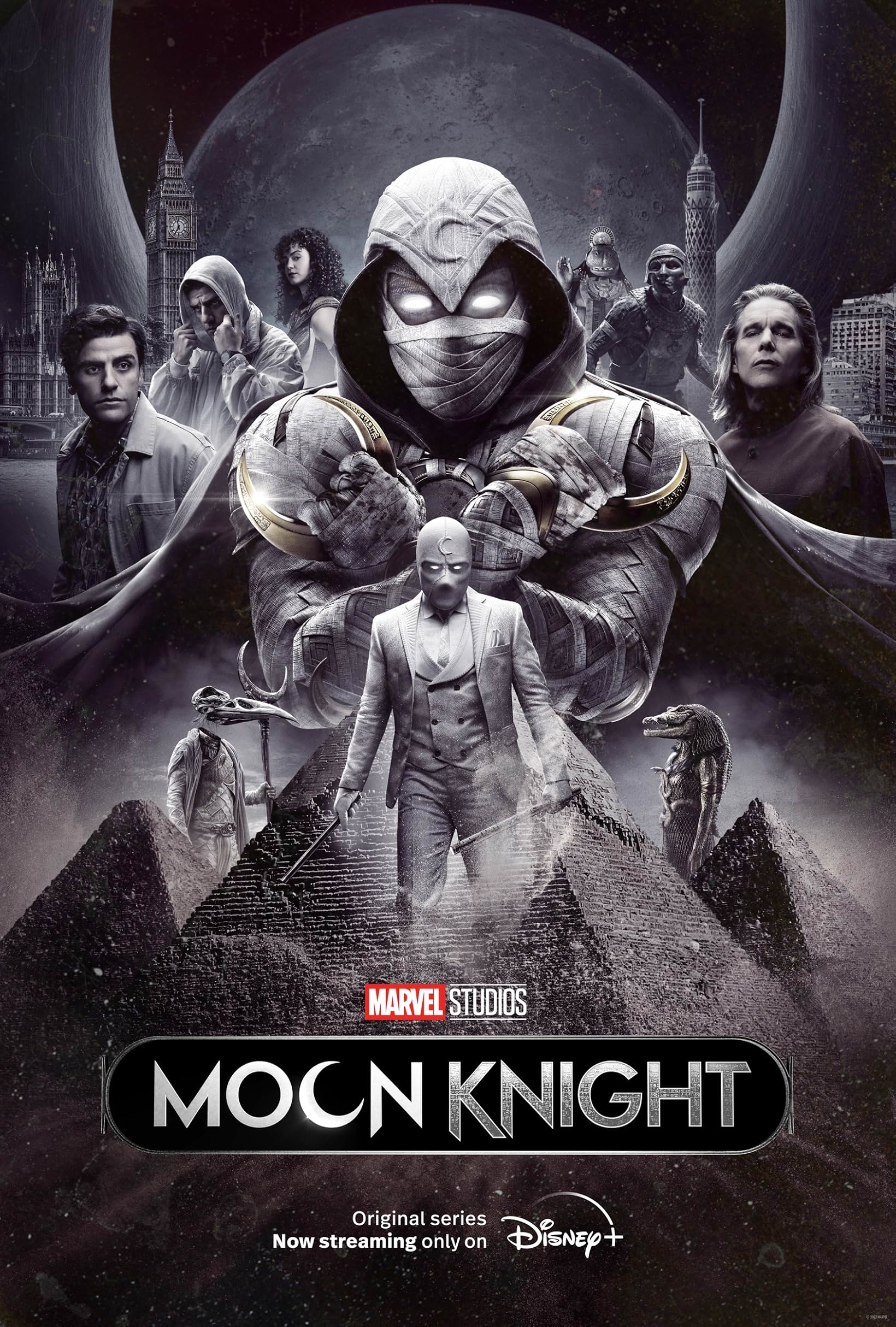 Poster for television series called "Moon Knight"