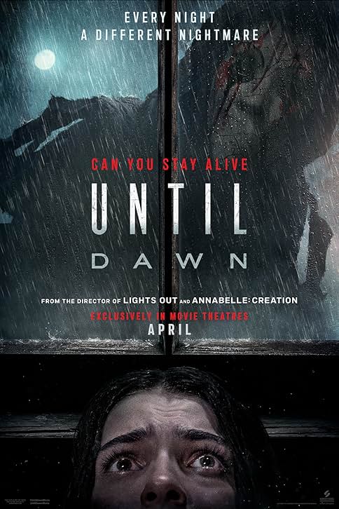 Movie poster for "Until Dawn"