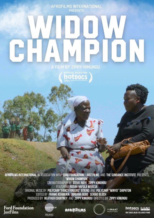Movie poster for "Widow Champion"