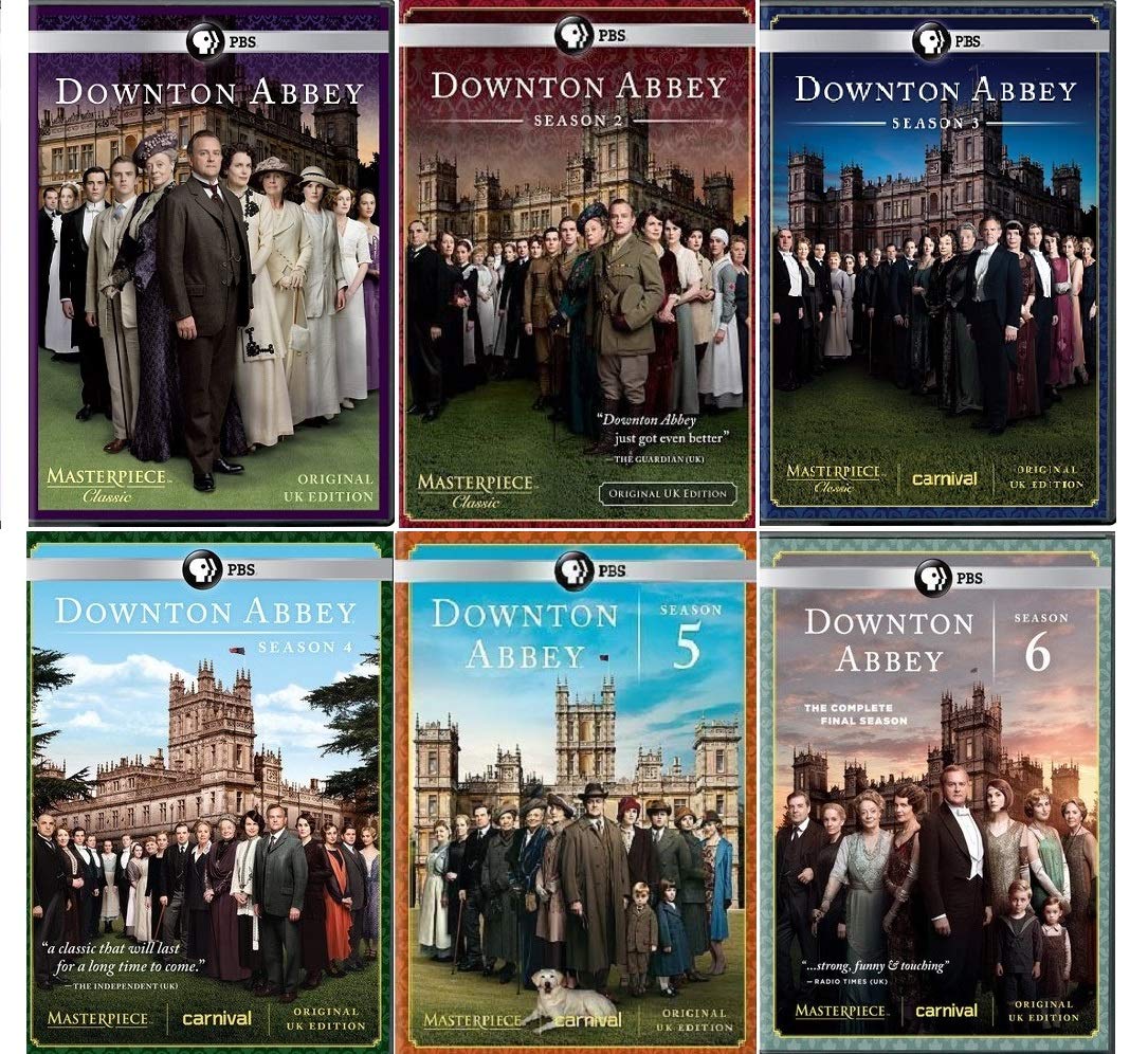 Version 1.0.0 DVD cover for "Downton Abbey" Season 1-6