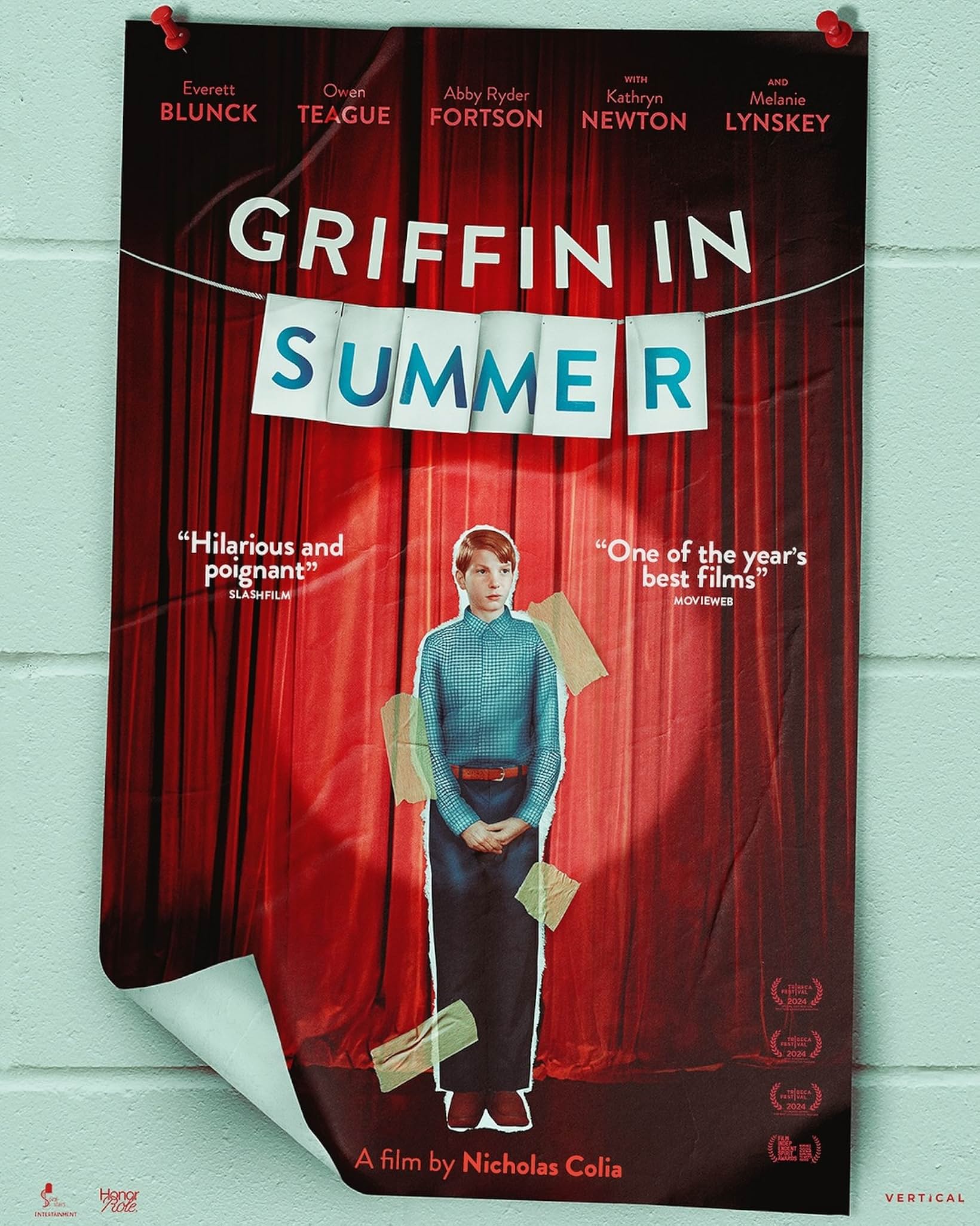 Movie poster for “Griffin in Summer”