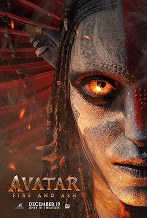 Movie poster for "Avatar: Fire and Ash"