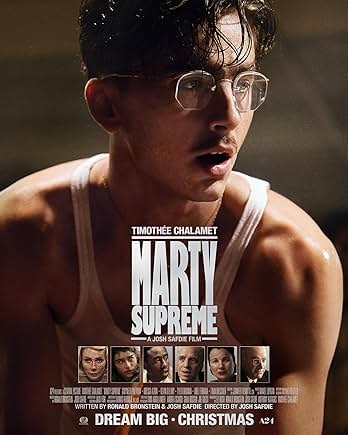 Movie poster for "Marty Supreme"