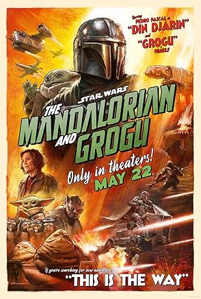 Movie poster for "Star Wars: The Mandalorian and Grogu"